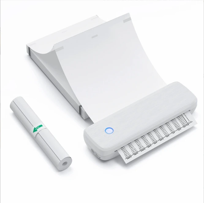 A80 Mini Portable Thermal Printer Wireless Printer Supports US Letter Legal A4 A5 Paper Mini Pocket Wireless Thermal Printer