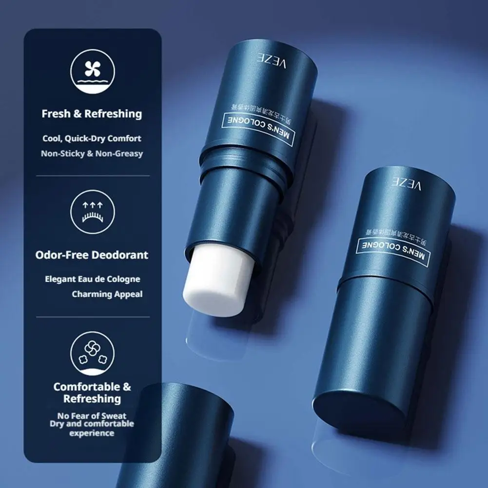 Men's Cologne Solid Perfume Long Lasting Fragrance Portable Pocket Size Alcohol Free Gentle Formula for All Skin Types Men