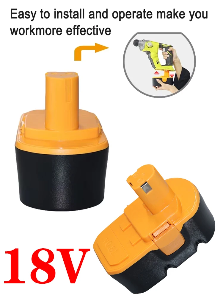 

Compatible ABP1801 ABP1803 BPP1820 Cordless Power Tools P100 P101 for Ryobi 18V 4800mAh Replacement Battery