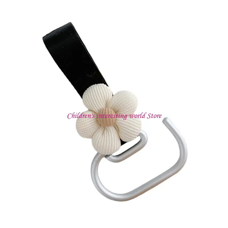 Baby Pram Hook Hanging para bolso pañal colgante Purso 360 grados Cotting MultiFuntion Flower Pushir Soporte 425F
