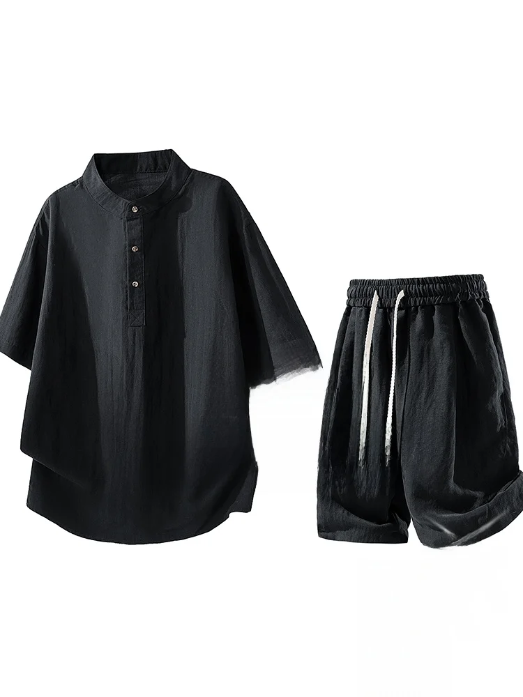 set-casual-in-lino-e-seta-per-adolescenti-versatile-completo-a-due-pezzi-stile-old-money-giovanile-top-in-tessuto-misto-cotone-per-l'estate