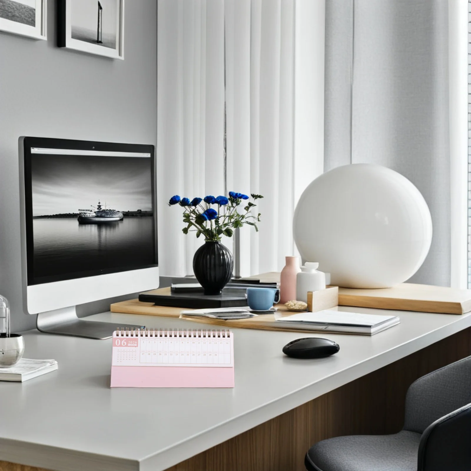 Mini-Horizontal-Tischkalender 2025–2026, 15 Monate, tragbares Flip-Design, Selbstdisziplin-Tracker für Zuhause, Büro, Schule, kompakt