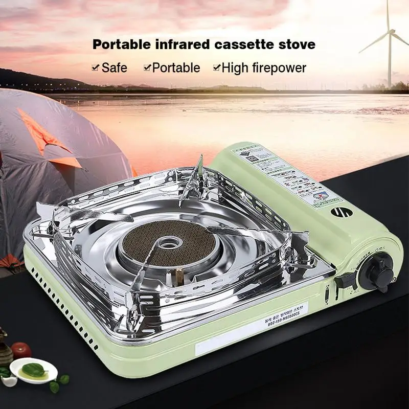 Outdoor Portable Gas Stove High Quality Windproof Ring Countertop Range With Carrying Case Safe Gas Stove