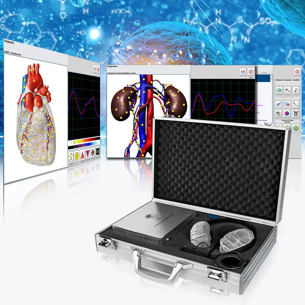 Hunter 4025 NLS Meta-pathia Meta-tron NonLinear Etalons System Health Analyzer Scanner Acupuncture Body Scan Device Auto Therapy