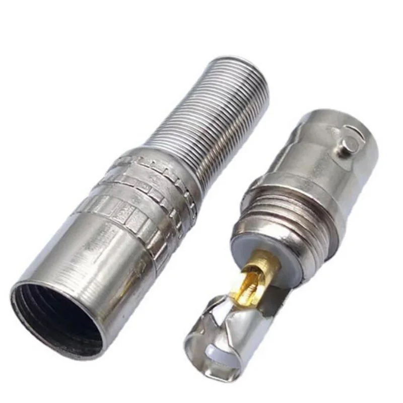 BNC Female Spring tail Cable Soldering for CCTV Video Monitor CONNECTOR welding plug W28
