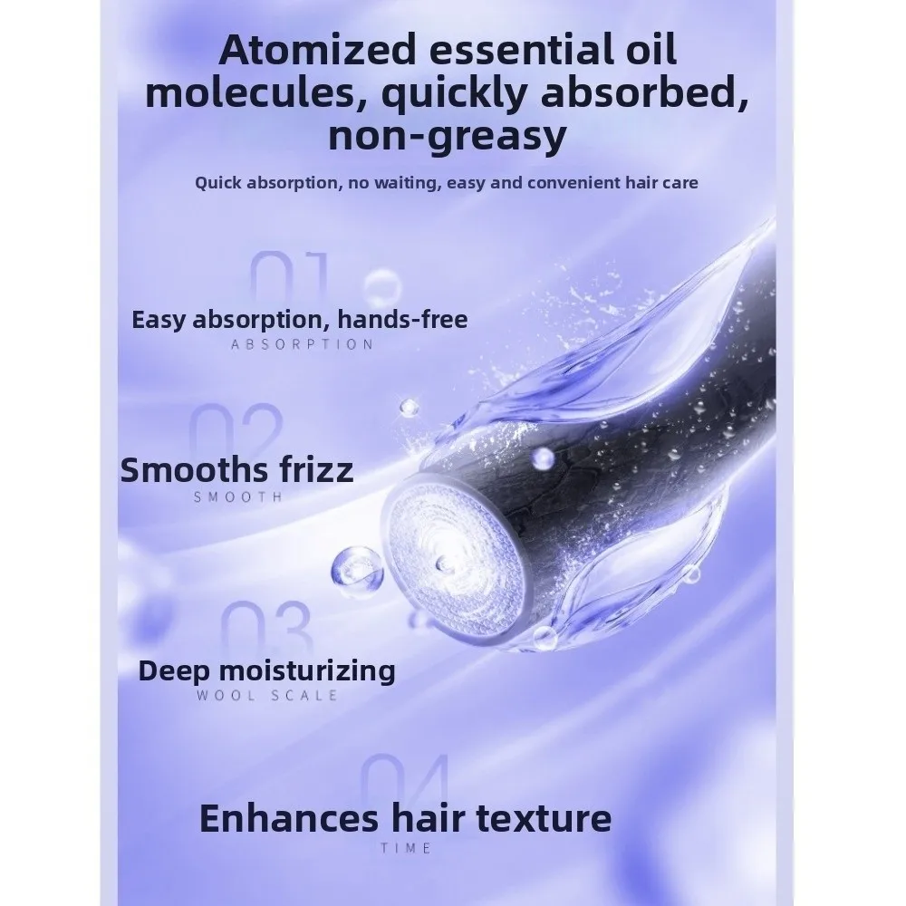 Multi-Function Red Light Spray Massage Comb Hair Care Portable Electric Spray Hair Brush Anti-Static Anti-Frizz Large Tank