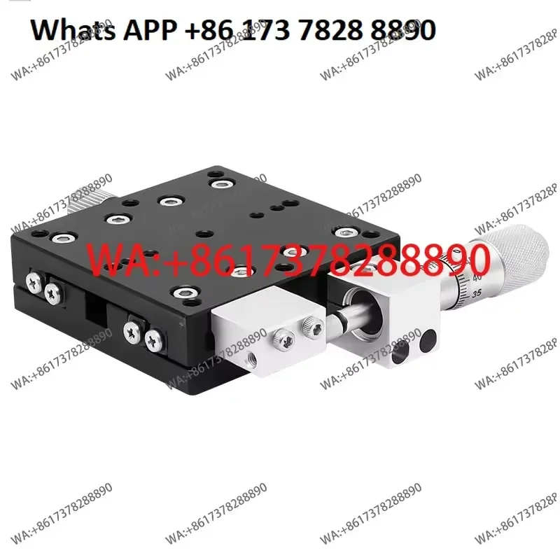 Manual Fine-Tuning X-Axis Displacement Platform Translation Stage Moving Optical Cross Slide for LX40 LX60 LX80 LX125