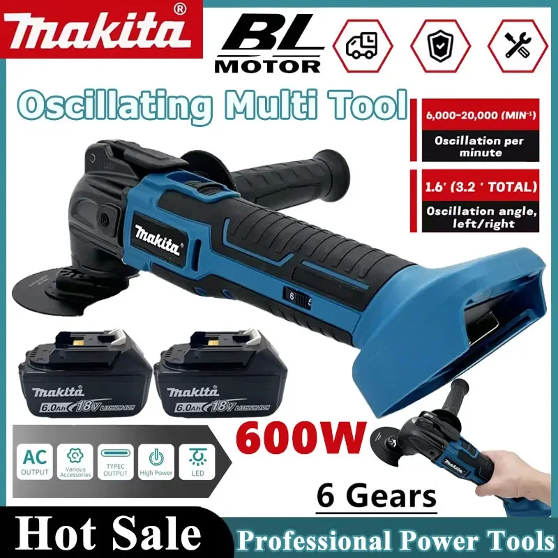 

Makita Brushless Quick Release Oscillating Tool Multi Functional Tool Renovator Electric Trimmer Compatible For 18V Battery