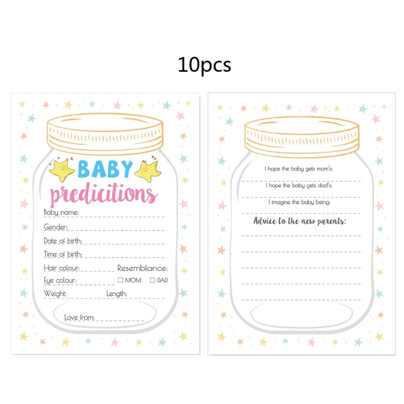 

10pack Baby Prediction and Advice Cards Shower Game Advice Cards for Girl or Boy Advice Fun Gender Neutral Shower Party