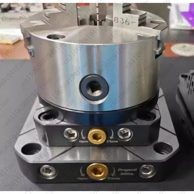 Four-Five Axis Fixture Self-Centering Vise Compatible with Zero-Point Quick-Change Four-Axis L-Block Bridge Plate