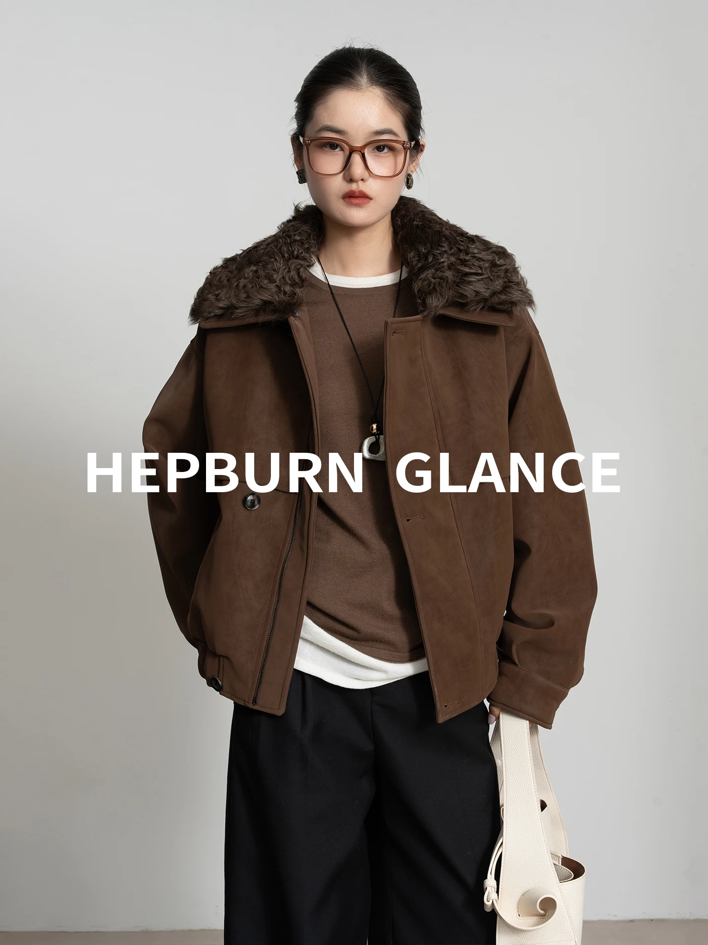 

Ретро-куртка-косуха с отстегивающимся шерстяным воротником, утепленная пухом, женская теплая универсальная модная верхняя одежда класса C