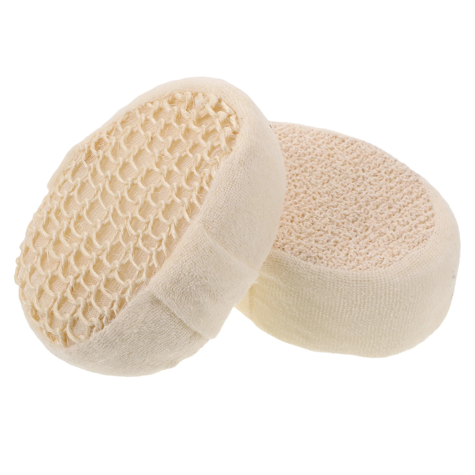 

2pcs Natural Sisal Loofah Body Scrubber Handwoven Shower Sponge Deep Cleaning Exfoliating Bath Sponge For Adults Durable Skin