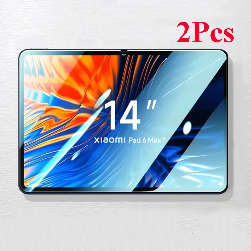

2 шт., защитное стекло для экрана для Xiaomi Pad 6 Max, 14 дюймов, 2023, защитная пленка для планшета с защитой от царапин, твердость 9HD