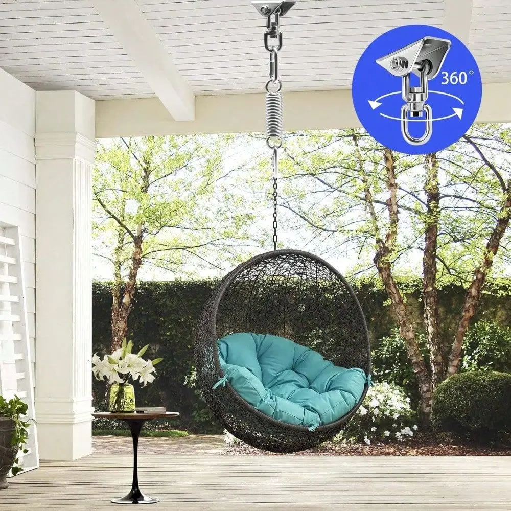 

Hanging Kit Swing Spring, Suspension Hooks 1000lb Capacity Heavy Duty Swing Hangers 360 Rotate Swing Ceiling Hook For Concrete
