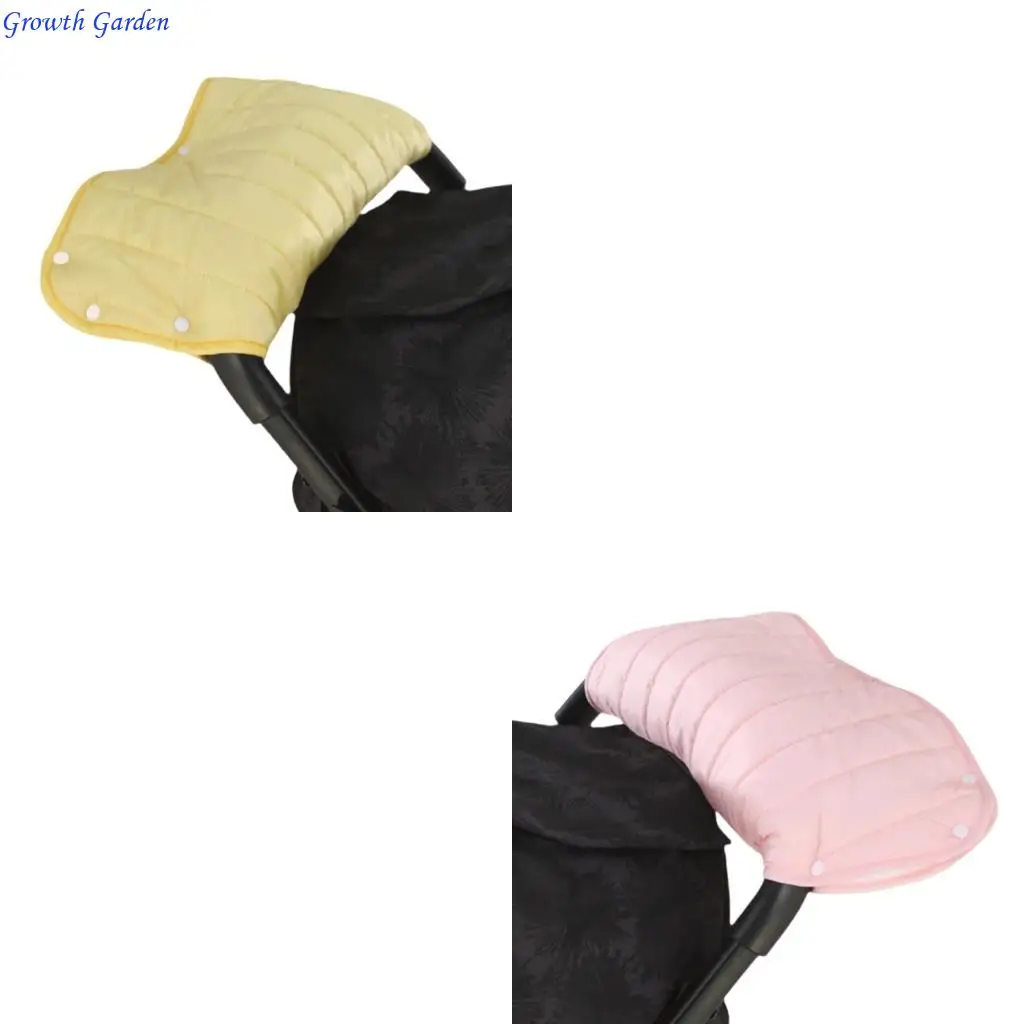 

Winter Baby Strollers Hand Protectors Water-Resistant Easy Attachments Pushchair Hand Warmer Gift for New Parents E65D