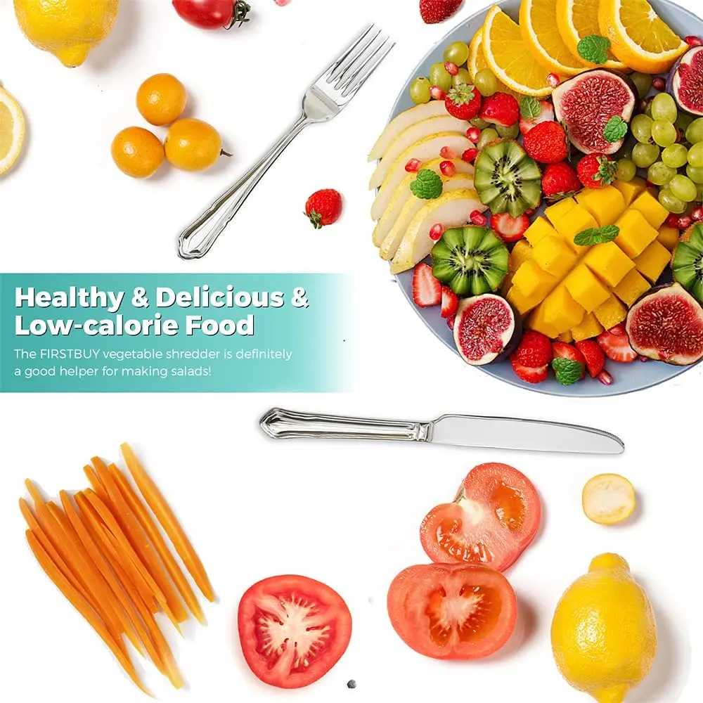 スライサーとシュレッダーの付属品、キッチン用の新鮮な野菜の準備スライサー、スタンドミキサー、クリーニングブラシ付きサラダメーカー