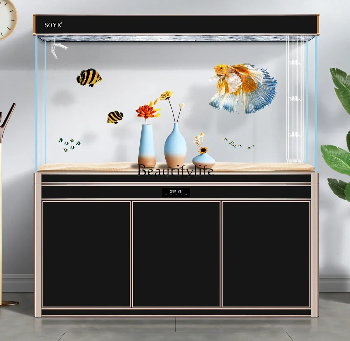 

LD33Super White Fish Tank Aquarium Floor Ecological Living Room Partition Bottom Filter Screen Large