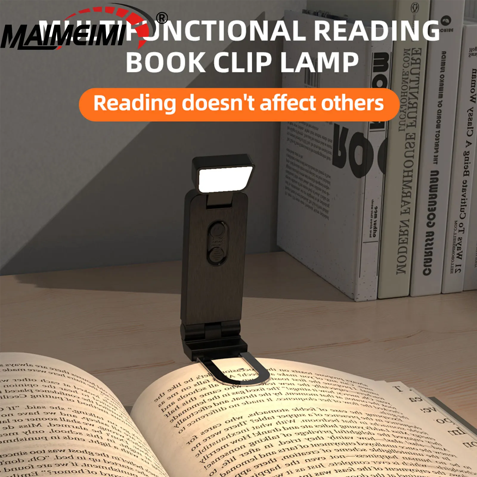 

Светодиодный перезаряжаемый зажим для книг, мини-светильник для книг, защита глаз, ночник, мини-светильник для чтения книг