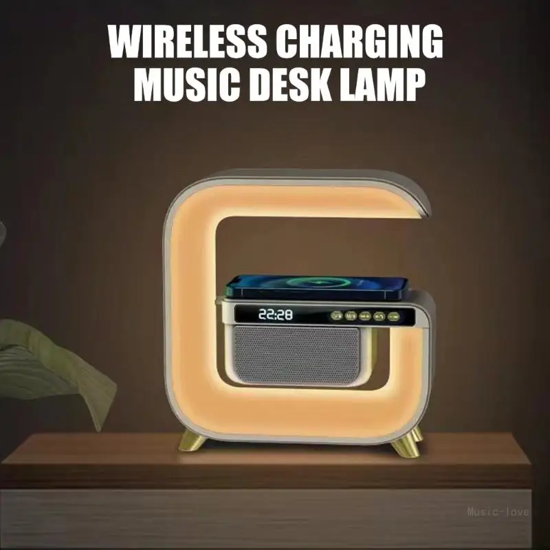 Đèn ngủ để bàn loa tương thích sáng tạo với hiệu ứng ánh sáng xung quanh đầy màu sắc cho gia đình và ngoài trời