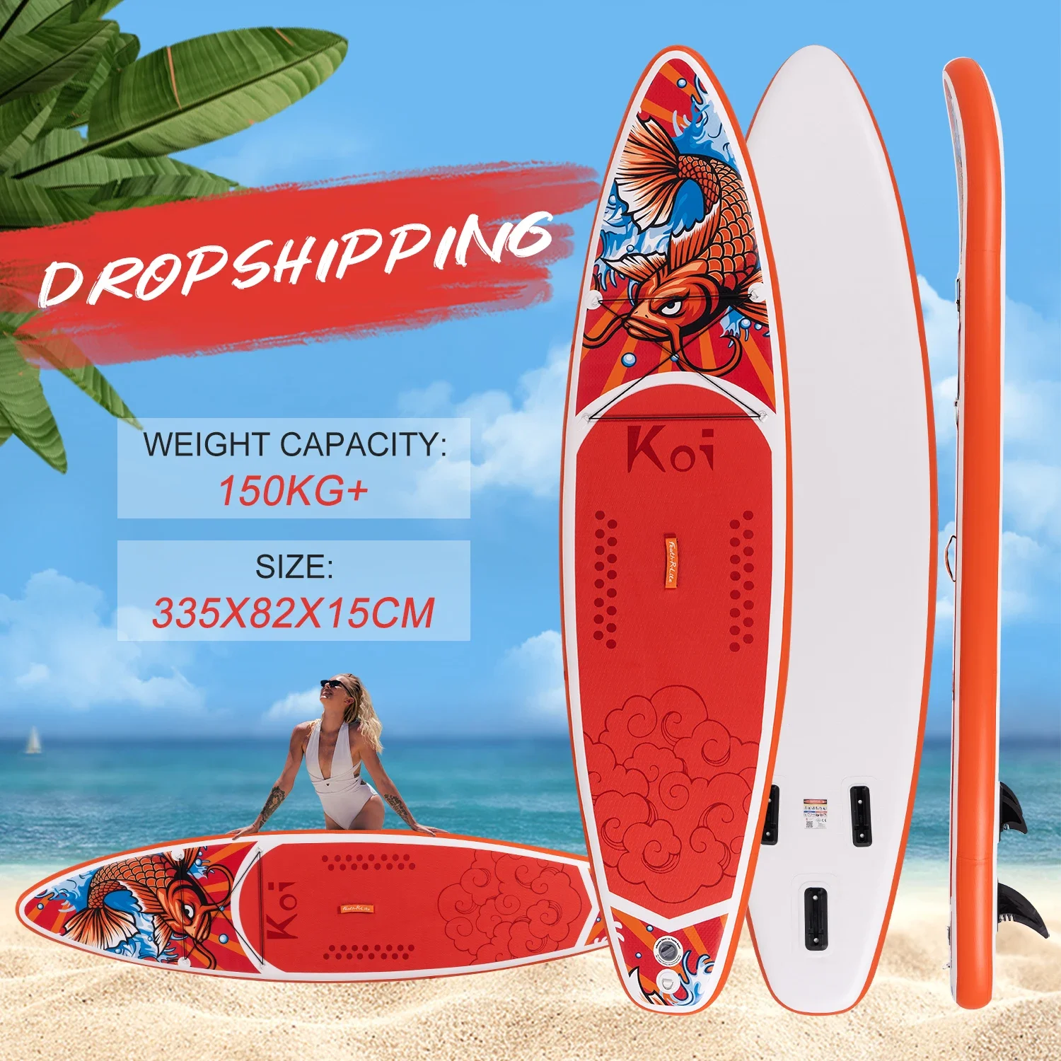 Fly Eagle 2024 OEM/ODM High Quality Custom Water Sports Surfboards New Design Inflatable Stand-Up Paddleboarding