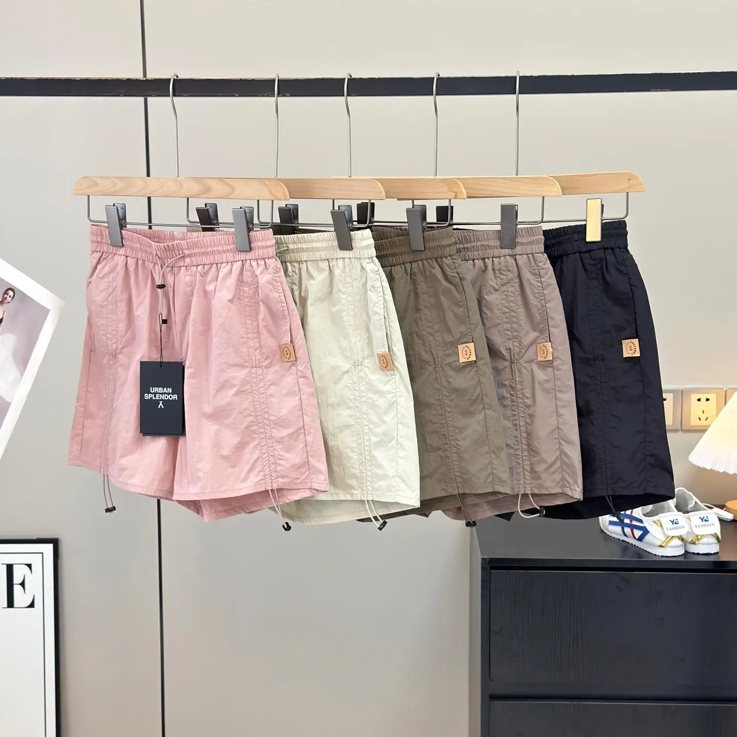 

Lightweight Breathable Water-Resistant High-Waist Elastic Outdoor Quick-Dry Casual Sports Shorts for Women Summer Order