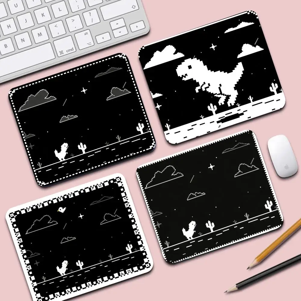 

Small Scale Anime Style Pixel Dinosaur and Cactus Pattern Retro Game Style Keyboard Wireless Mouse Boy Girl Gift for CS DOTA