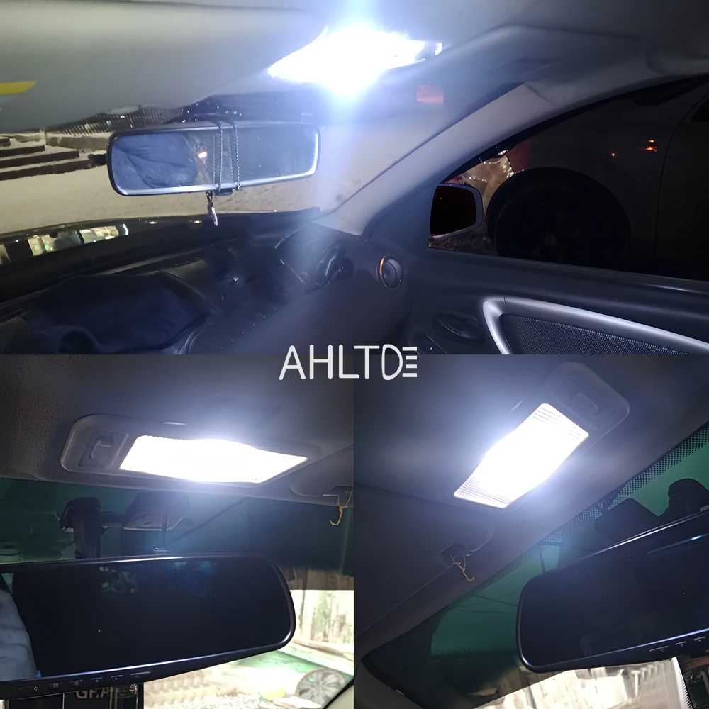 1pcs T10 C5W Car Led Cob 16/24/36/48SMD White Parking Bulb Auto Interior Reading Lamp Super Bright Festoon License Plate Light