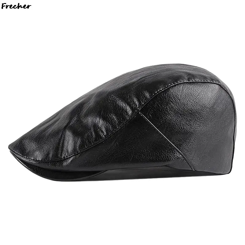 Fashion Women Leather Beret Hats British Style Cowboy Cap Fashion Party Painter Hat Ladies Newsboy Caps Spring Berets Gorras