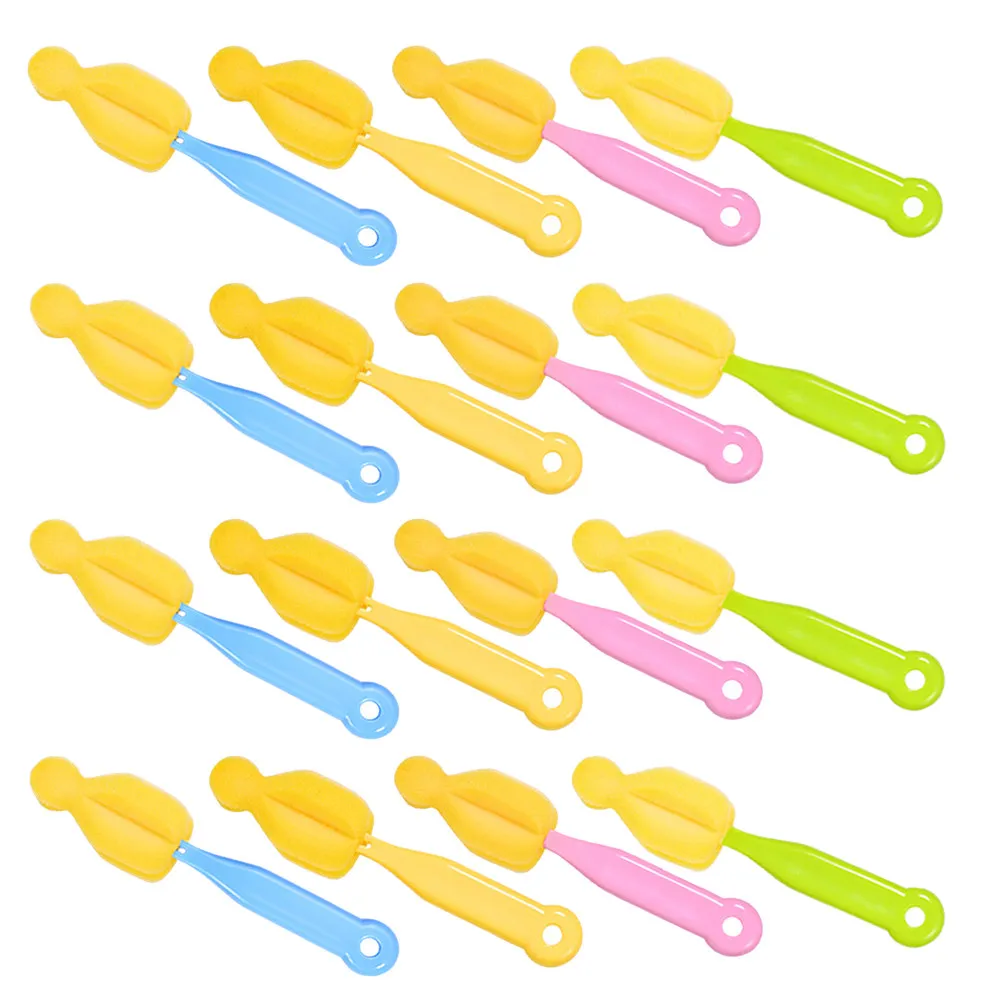 

20Pcs Baby Bottle Sponge Brush Set Soft Nipple Cleaning Tool for Milk Residue Removal Compatible with All Brands Easy Rinse