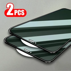 2Pcs 3D Airbag edge Tempered Glass For iPhone XR X XS 11 12 13 mini 14 15 16 17 Pro MAX 6 6S 7 8 Plus Screen Protector