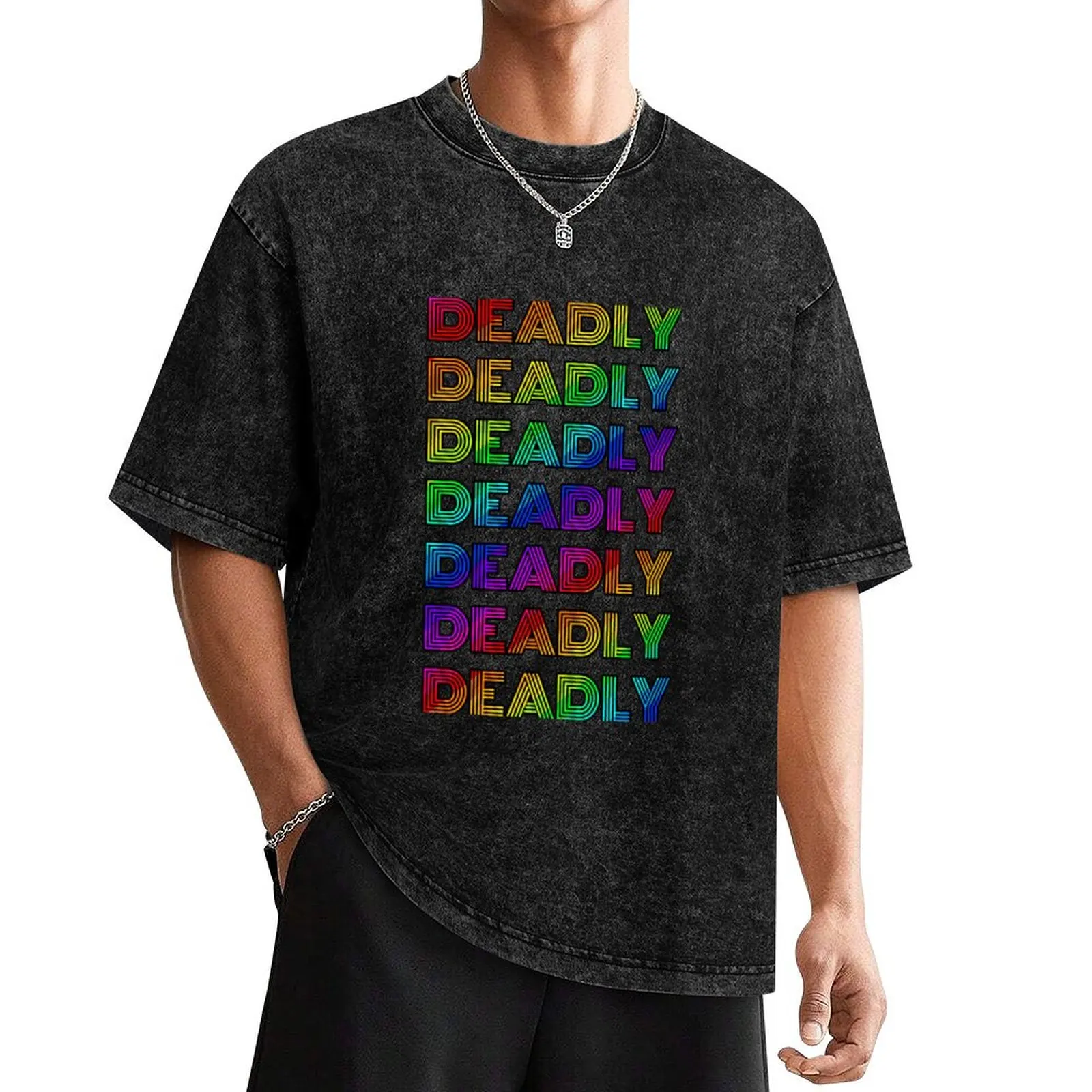 

Deadly rainbow #2 T-Shirt topping anime basketball graphic tees fashion shirts mens graphic t-shirts pack