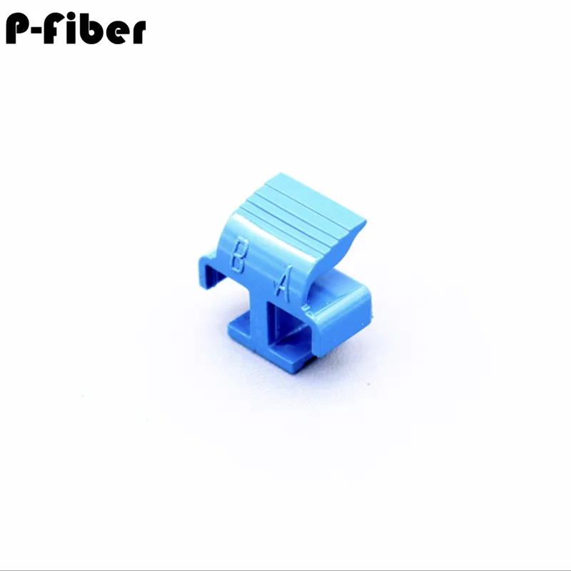 LC duplex clip 50pcs for optical fiber connector LCAPC SM MM blue gray transparent part FTTH jumper kits