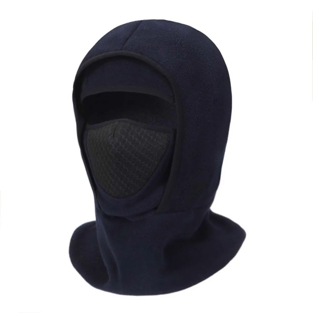 Fleece Lined Fleece Balaclava Lightweight Breathable Mesh Winter Cycling Hat Thermal Retention Soft Velvet Thermal Neck Warmer