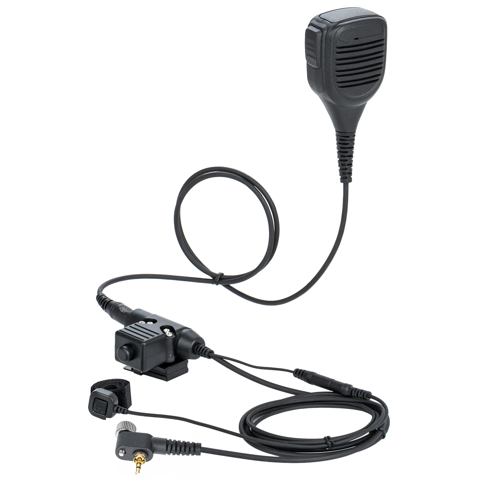 

Walkie talkie two way radio Speaker Mic Microphone with Finger Microphone and U94 PTT Adapter for MOTOROLA MTP850