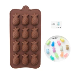 Pineapple Shape Silicone Mold Handmade Dessert Candy Chocolate Mould Baking Tool