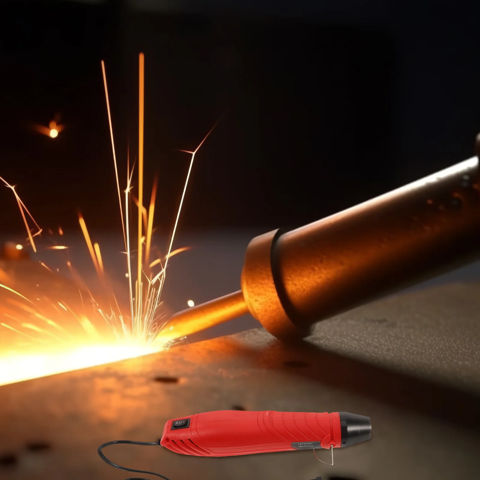 ポータブル熱溶接プラスチック機械多用途車の修理用シュリンク包装 DIY コード付きハンドヘルドブロワー装置