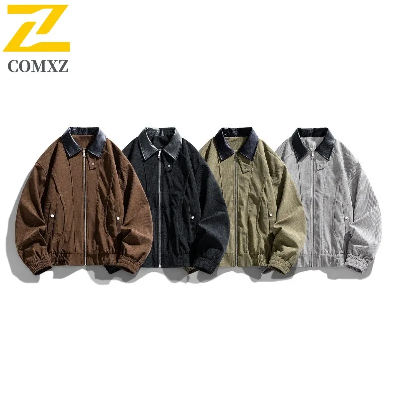 

COMXZ Mens Jacket 2025 Classics Hooded Camping Windproof Raincoat Lightweight Hiking Camping Fishing Outdoor Work Windbreaker