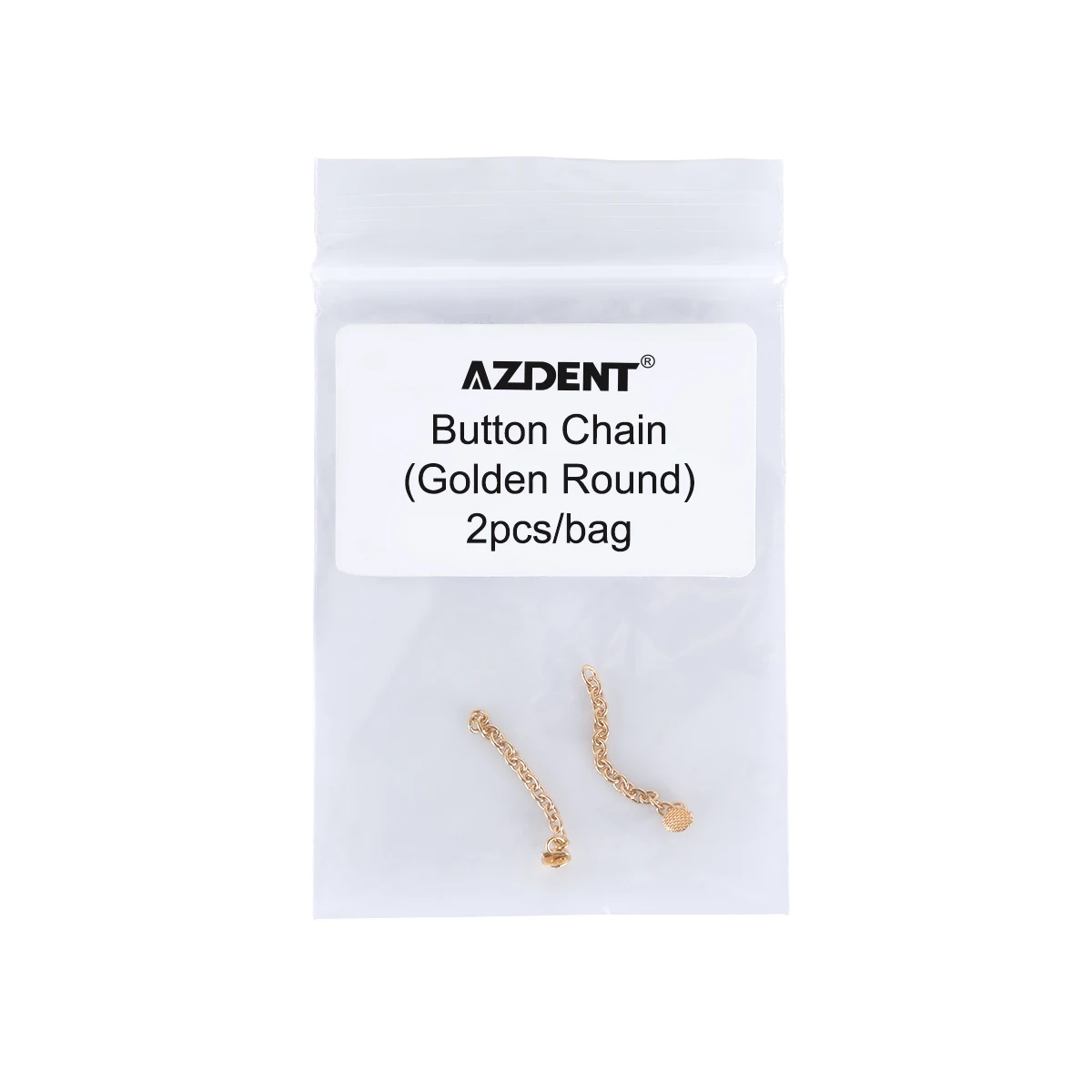 2 teile/paket AZDENT Dental Kieferorthopädische Lingual Traktion Taste Kette Runde Mesh Basis Silber Gold Farbe Zahnmedizin Werkzeug – Detail 10