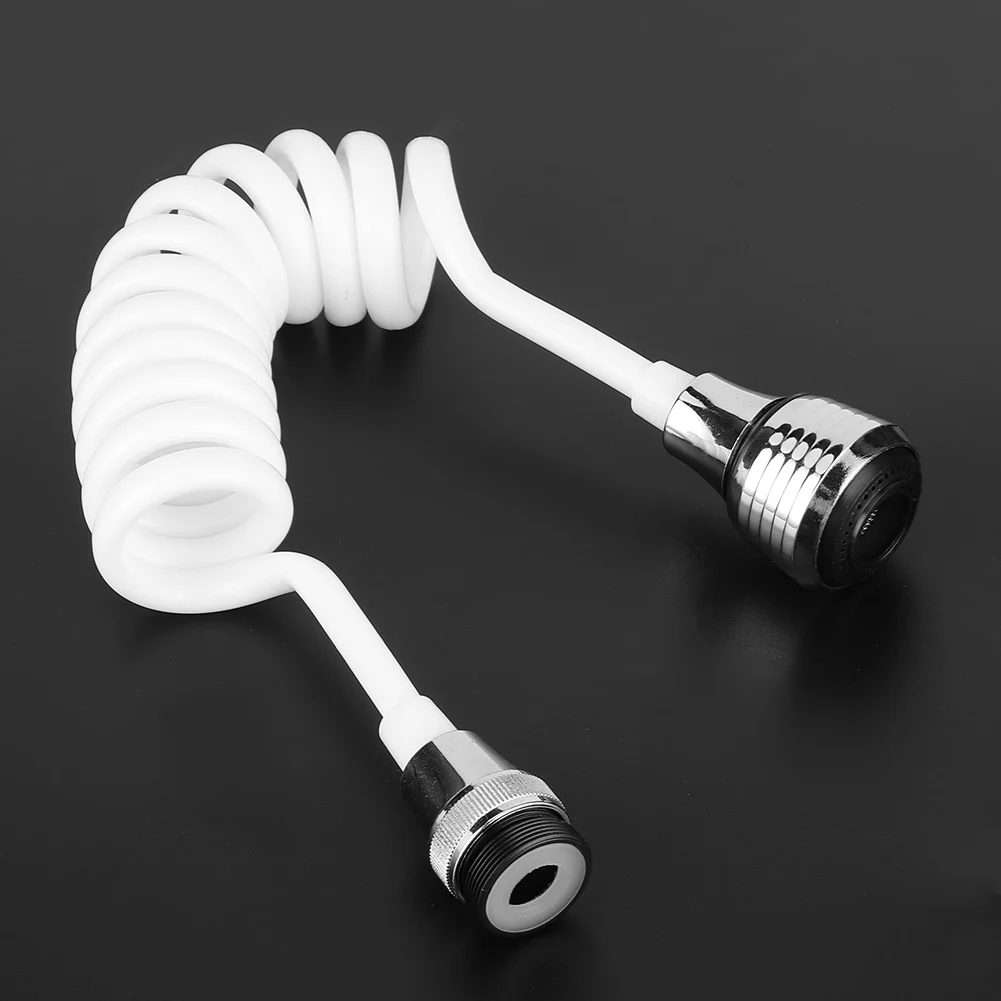 قابل للسحب صنبور المطبخ موسع خرطوم طويل رغوة مكافحة سبلاش مياه الحنفية العالمي صالح المحمولة المنزلية صنبور إطالة #5