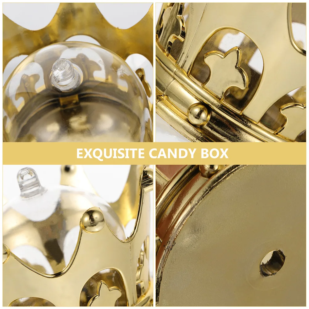 

24 Pcs Candy Box Storage Container Hollow Crown Gift Boxes Plastic Case Dining Table