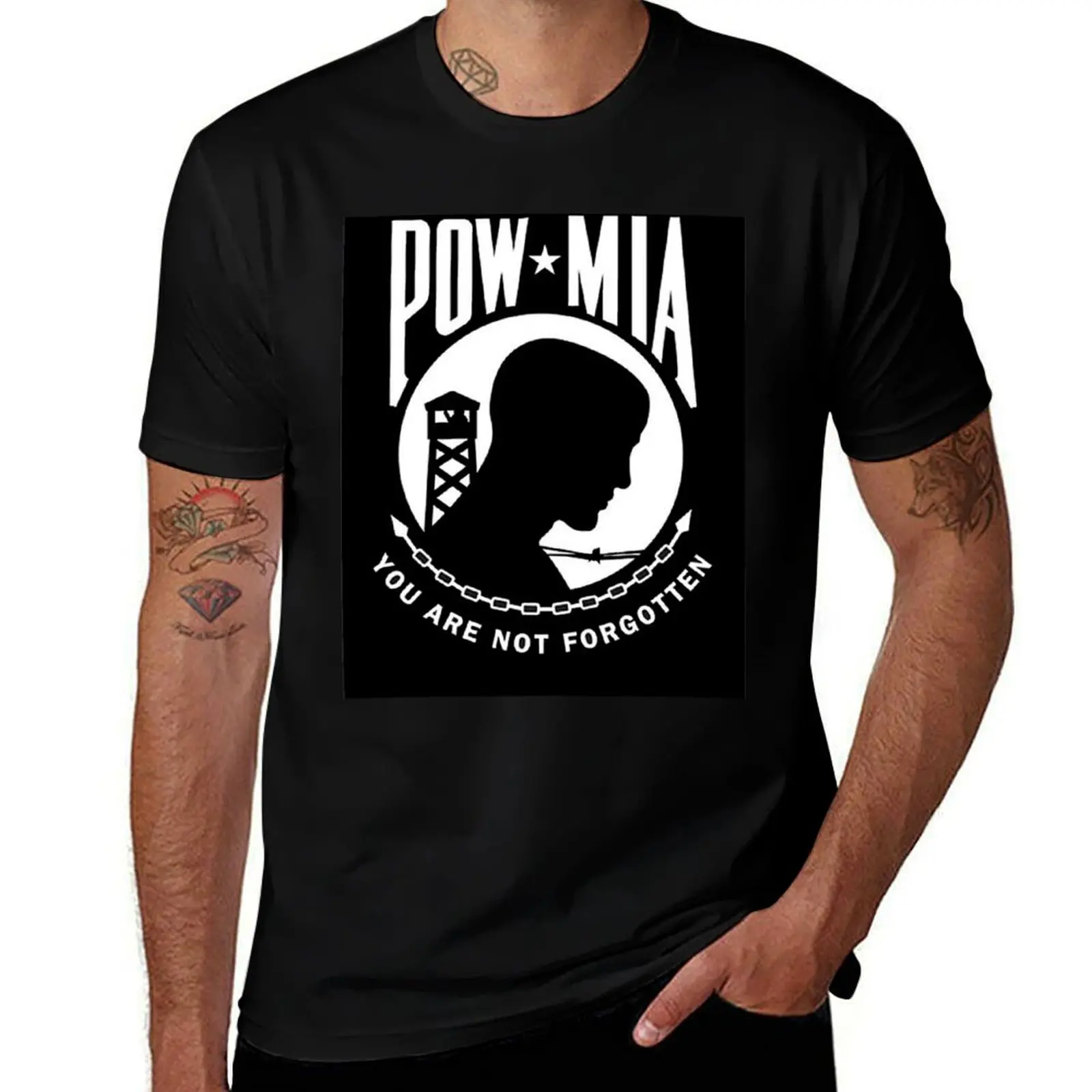 

POW MIA T-Shirt Casual Everyday Short Sleeve T-Shirt