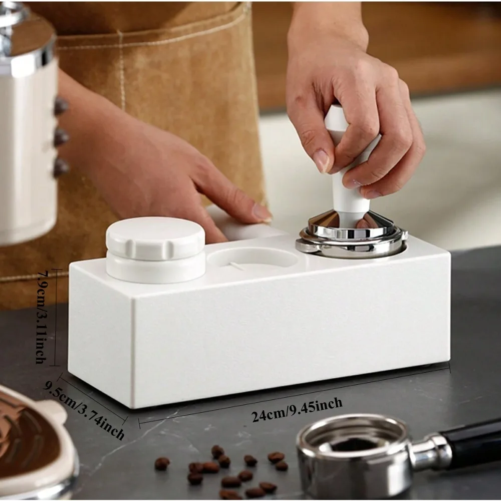 3-in-1 Espresso Tamper Station,tamper and Dispenser, Coffee Portafilter Holder for 51/53/58 Mm, Espresso Accessories Storage Box