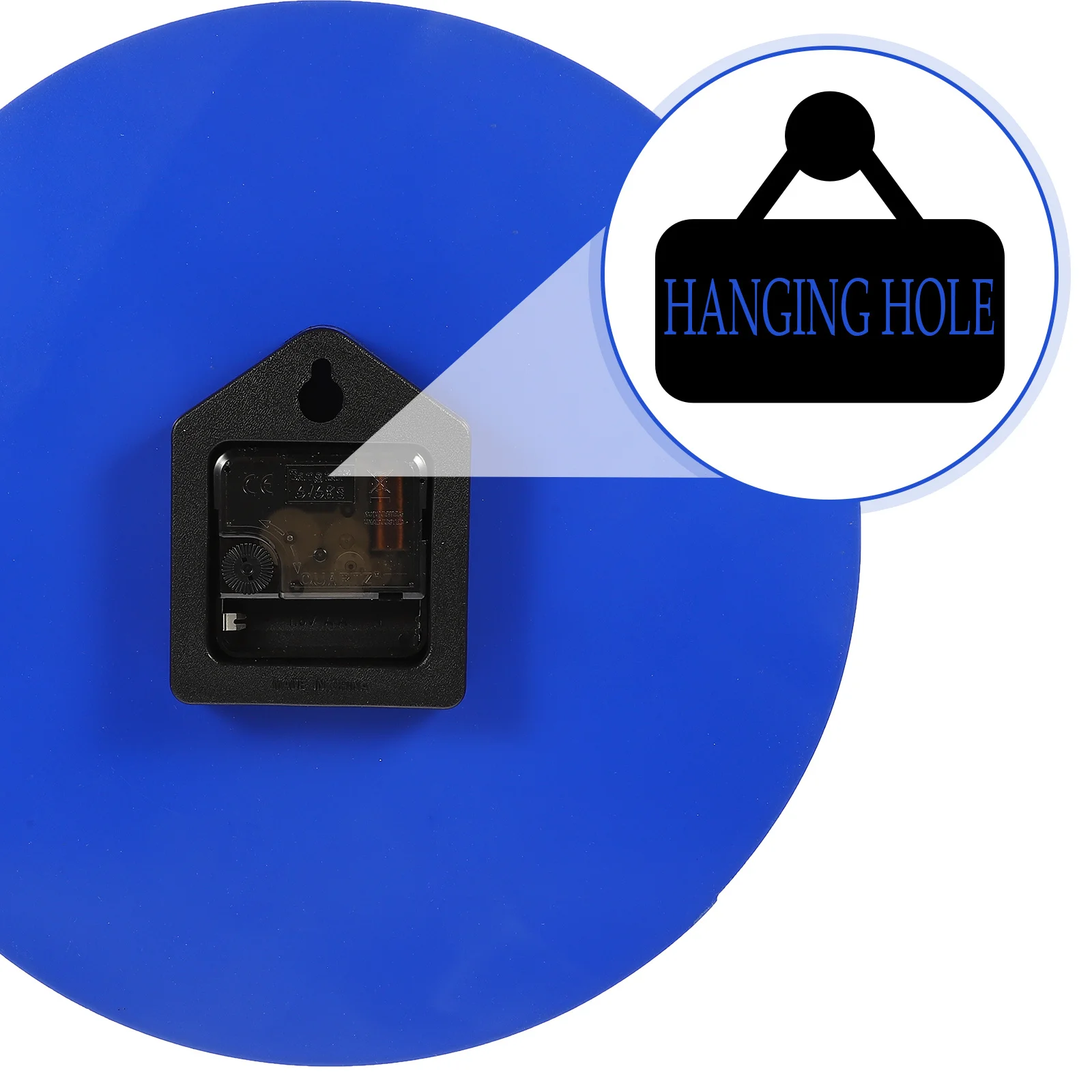 

1pcs Clock Silent Non-Ticking Wooden Decorative Hanging Clock For Bedroom Living Room Office Home Decor