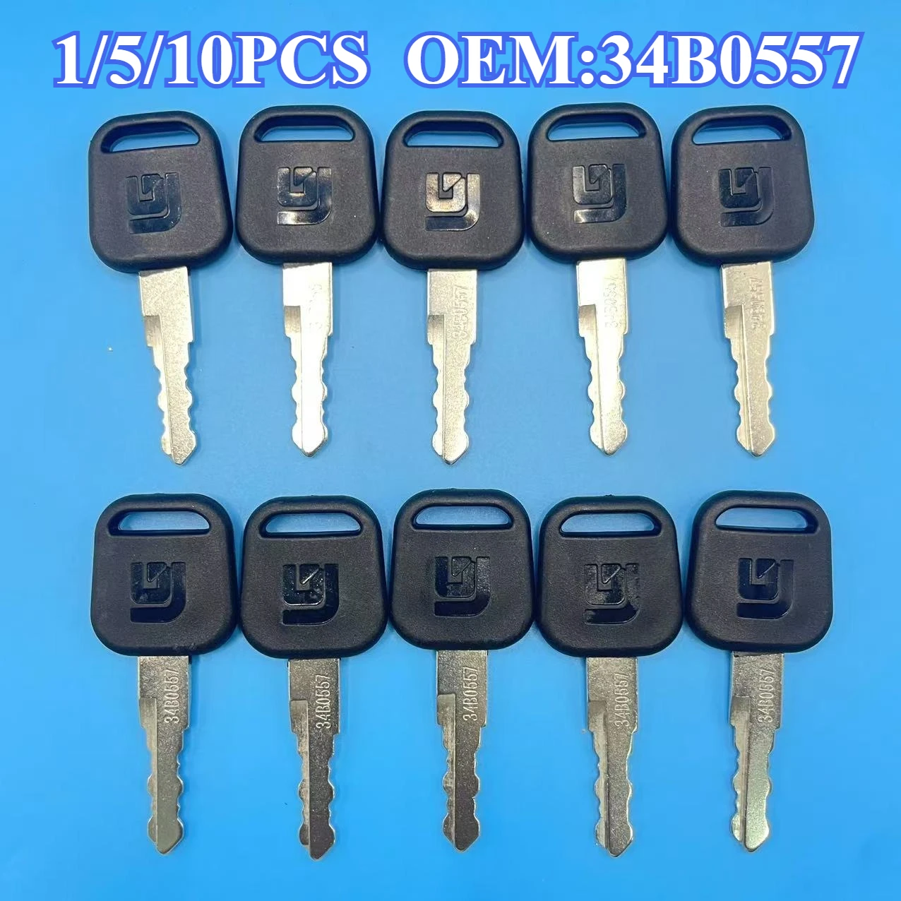 1/5/10PCS 34B0557 Key For Liugong 906/908/915/920/922/925C D E ignition  Excavator And Heavy Equipment KEYS