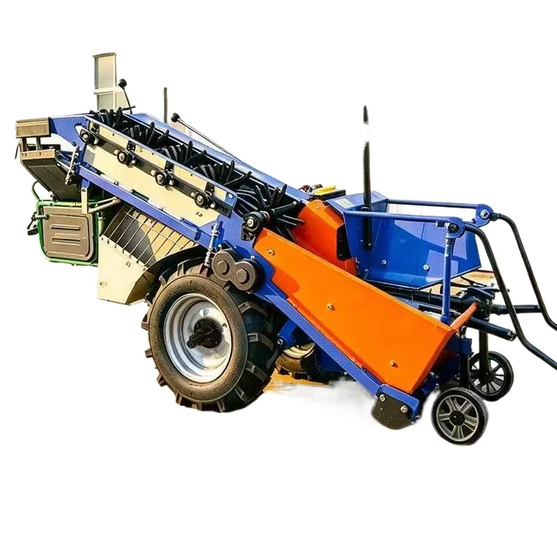 Household automatic small harvester, single-line corn harvester, four-wheel diesel harvester
