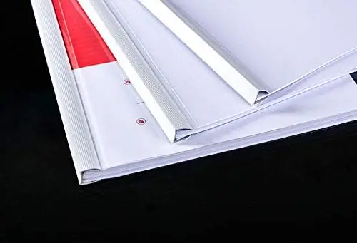 20 قطعة تقرير واضح 14 مللي متر شريط منزلق ، شفافة استئناف مجلدات ملفات العرض المنظم الموثق ، لورق حجم الرسالة/A4 #3