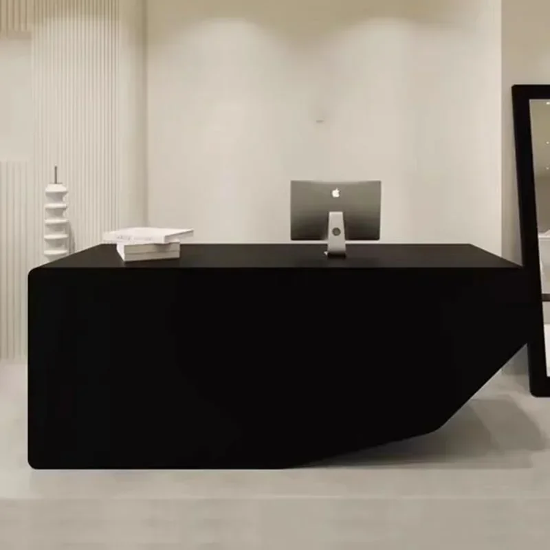 

Bar Modern Office Reception Desk Podium White Checkout Register Hair Salon Counter Shop Cash Pulpitos Kassentisch Shop Furniture