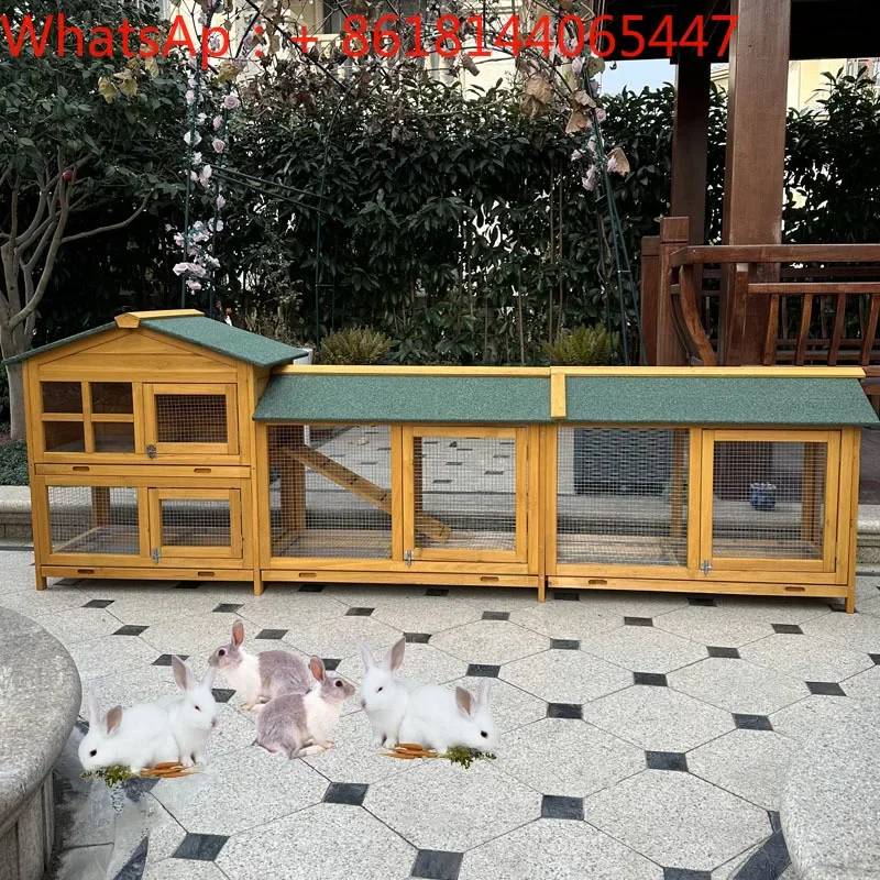 Kindergarten Pet Cage Outdoor Rabbit Household Large Chicken  Breeding Cage Rabbit Villa DuckCat HouseRabbit Nest