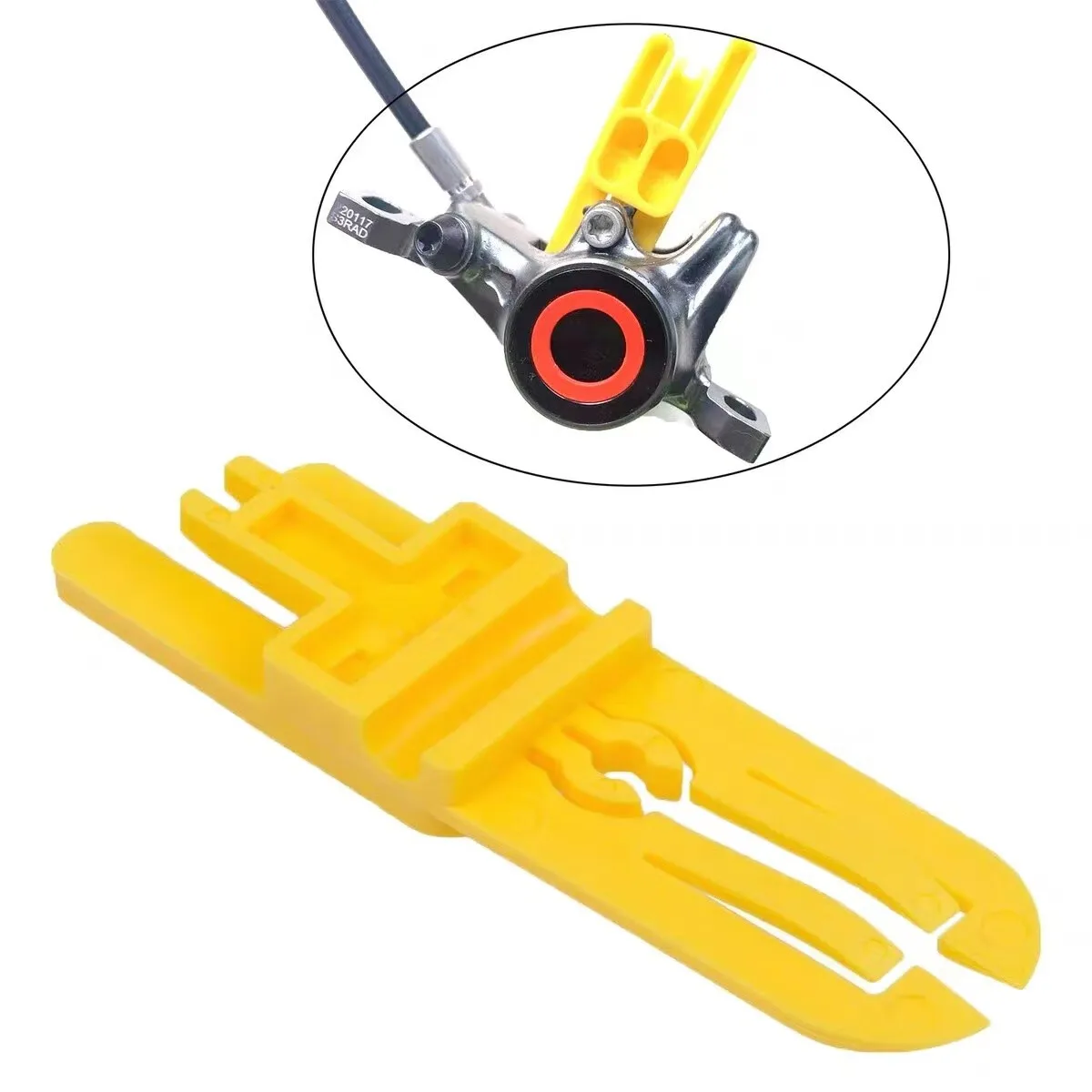 Plastic Anti-Pinch Protection Plate For Brake Calipers - 4-Position Design For -MAGURA Hydraulic Brake Lower Pistons - view 2