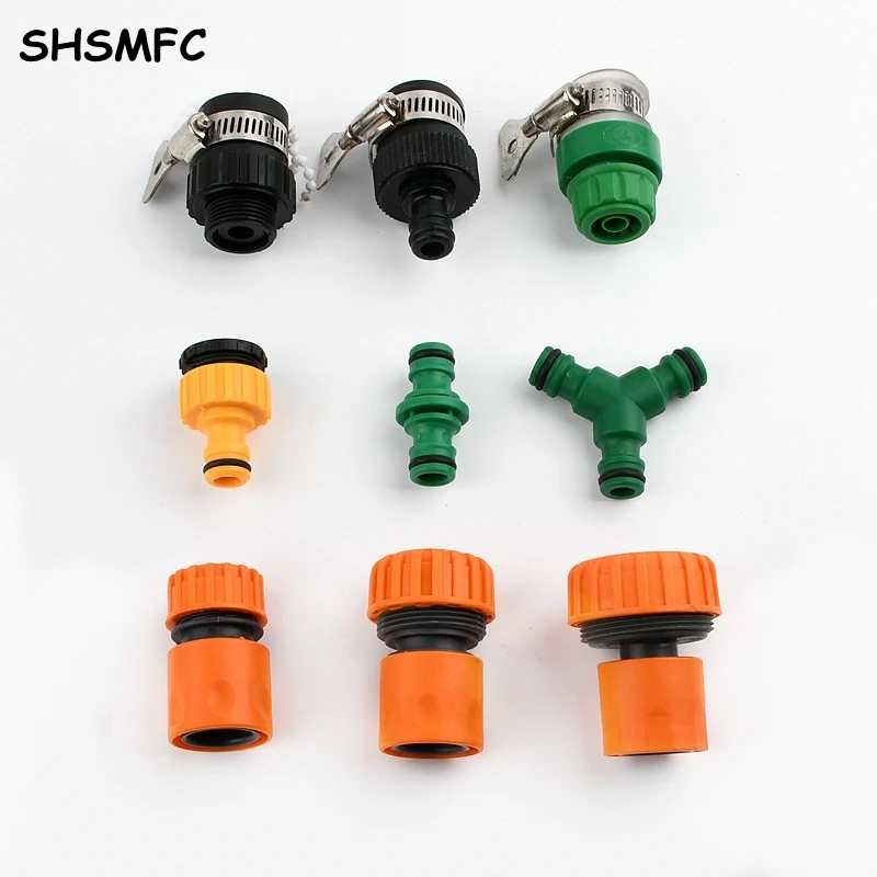 

2Pcs Garden Irrigation System Hose Quick Connector 1/2 3/4 1 Inch Pipe Coupler Stop Water Connector 32/20/16mm Repair Joint